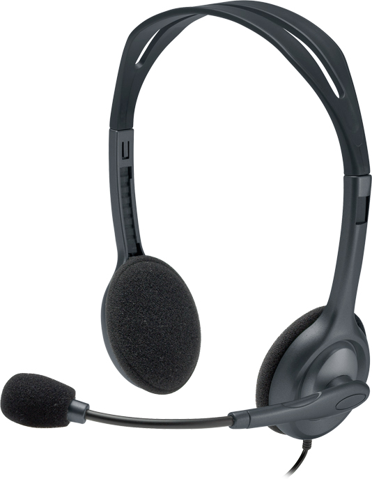 Наушники Logitech Stereo Headset H111 компьютерные Grey изображение №630286