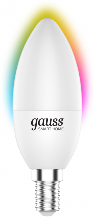 Умная лампочка Gauss 5 Вт C37 E14 RGBW White изображение №646874