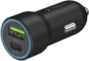 АЗУ Deppa USB-C + USB A, PD 3.0, QC 3.0, 20W Black изображение №650441