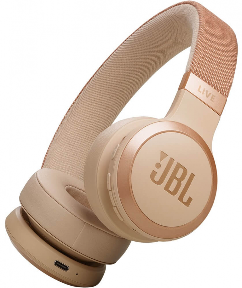 Беспроводные наушники JBL Live 670 NC Бежевые изображение №632405