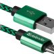 Дата-кабель Defender USB08-03T PRO USB-microUSB 1м Green изображение №650630