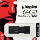 USB Flash Kingston 64Gb USB3.0 Data Traveler 100 Gen.3 (DT100G3/64GB) black изображение №649365