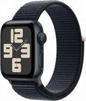 Часы Apple Watch SE 2023 GPS 40мм корпус из алюминия Темная ночь + ремешок Sport Loop Темная ночь (new) изображение №623874