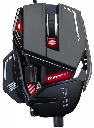 Мышь Mad Catz R.A.T. 8+ PMW3389 проводная Черная изображение №651306