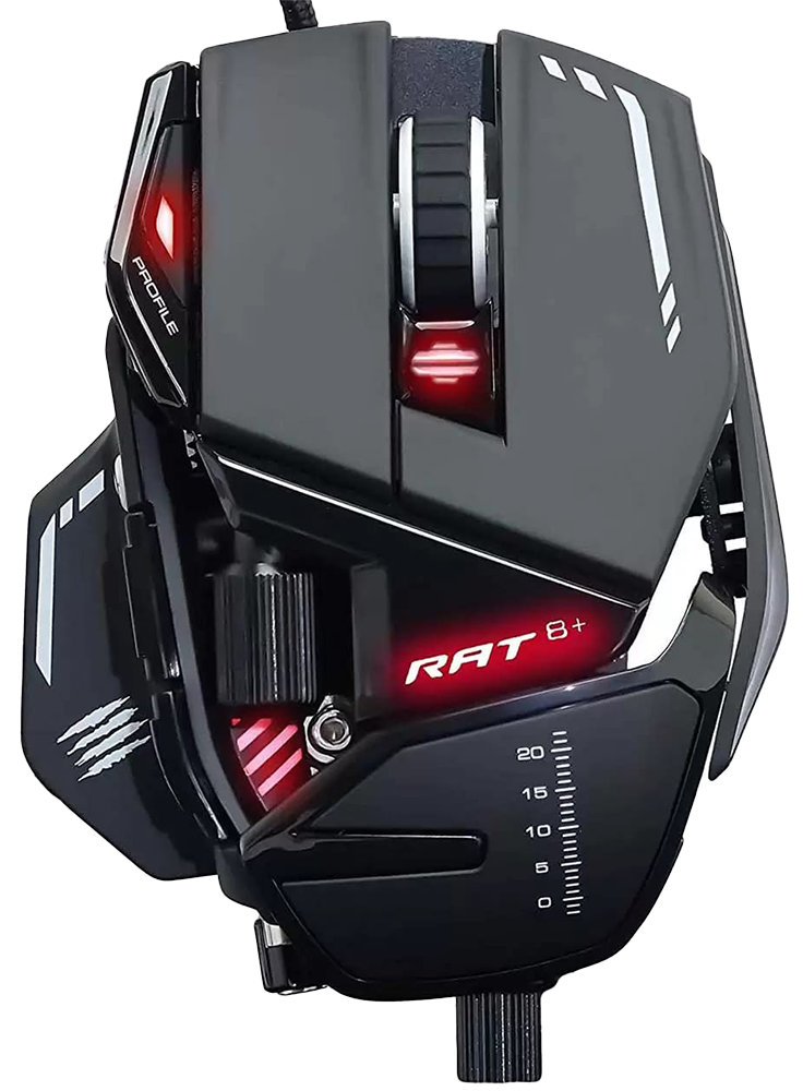 Мышь Mad Catz R.A.T. 8+ PMW3389 проводная Черная изображение №651306