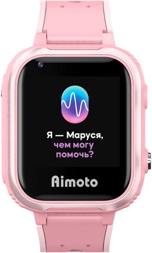 Детские часы Aimoto IQ 4G с голосовым помощником Марусей Pink изображение №624773