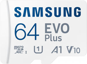 Карта памяти MicroSD Samsung EVO V6 64Gb Class10 MB-MC64KA/EU с адаптером Белая изображение №649116