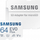 Карта памяти MicroSDXC Samsung EVO V6 64Gb Class10 с адаптером Белая (MB-MC64KA/CN) изображение №649072