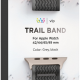 Ремешок для умных часов VLP Trail Band для Apple Watch 42|44|45|49mm Черно-серый изображение №625076