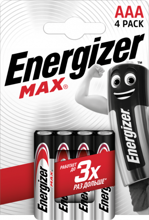 Батарея Energizer AAA Max E300157304 4 шт изображение №649523