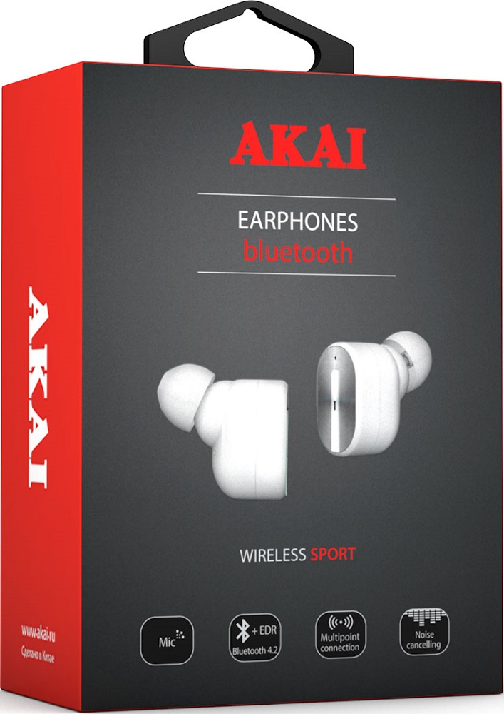 Беспроводные наушники Akai TWS HD-221 White изображение №636540