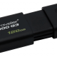 USB Flash Kingston 128Gb USB3.0 DataTraveler 100 G3 Black изображение №649291