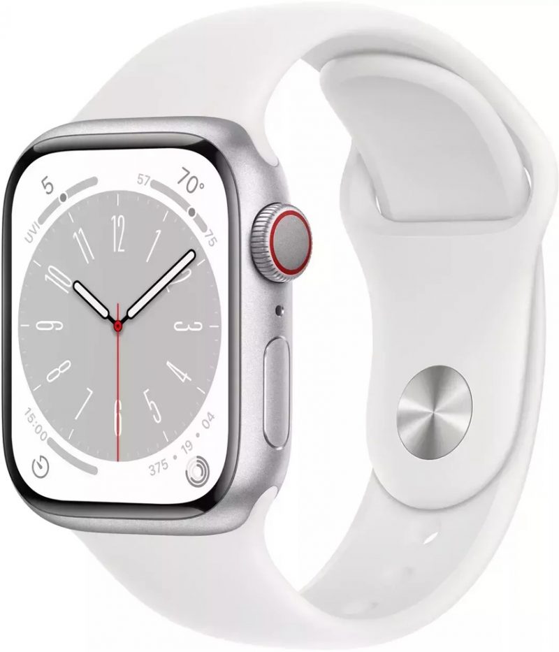 Часы Apple Watch Series 8 GPS 41мм MP6L3 корпус из алюминия серебро + ремешок Белый изображение №625663