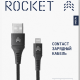 Дата-кабель Rocket Contact USB-A - Lightning 1м оплётка нейлон Черный изображение №649899