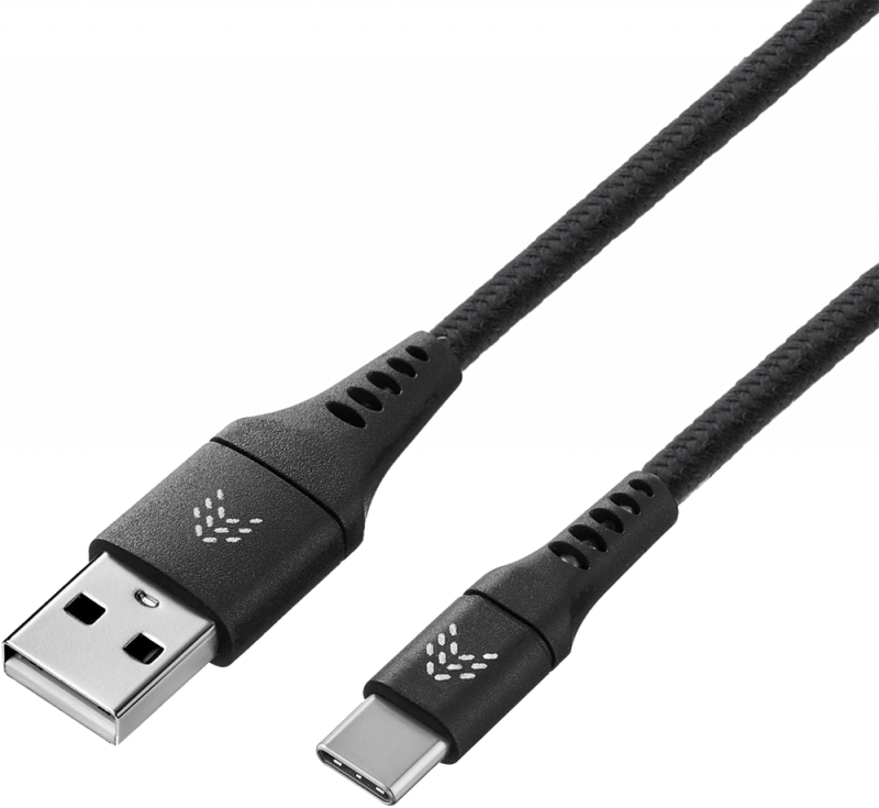 Дата-кабель Rocket Contact USB-A - USB-C 1м оплётка нейлон Черный изображение №649861