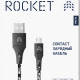 Дата-кабель Rocket Contact USB-A - Micro-USB 1м оплётка нейлон Черно-белый изображение №649903