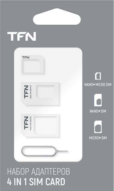 Адаптер TFN nanoSIM/microSIM/SIM + извлекатель изображение №650662