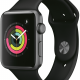 Часы Apple Watch Series 3 42 мм серый космос + ремешок черный (MTF32RU/A) изображение №625975