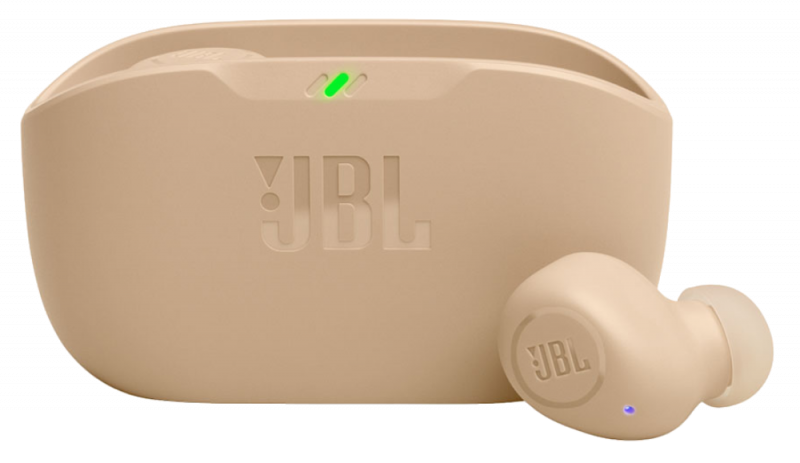 Беспроводные наушники JBL Wave Buds Бежевые изображение №627730